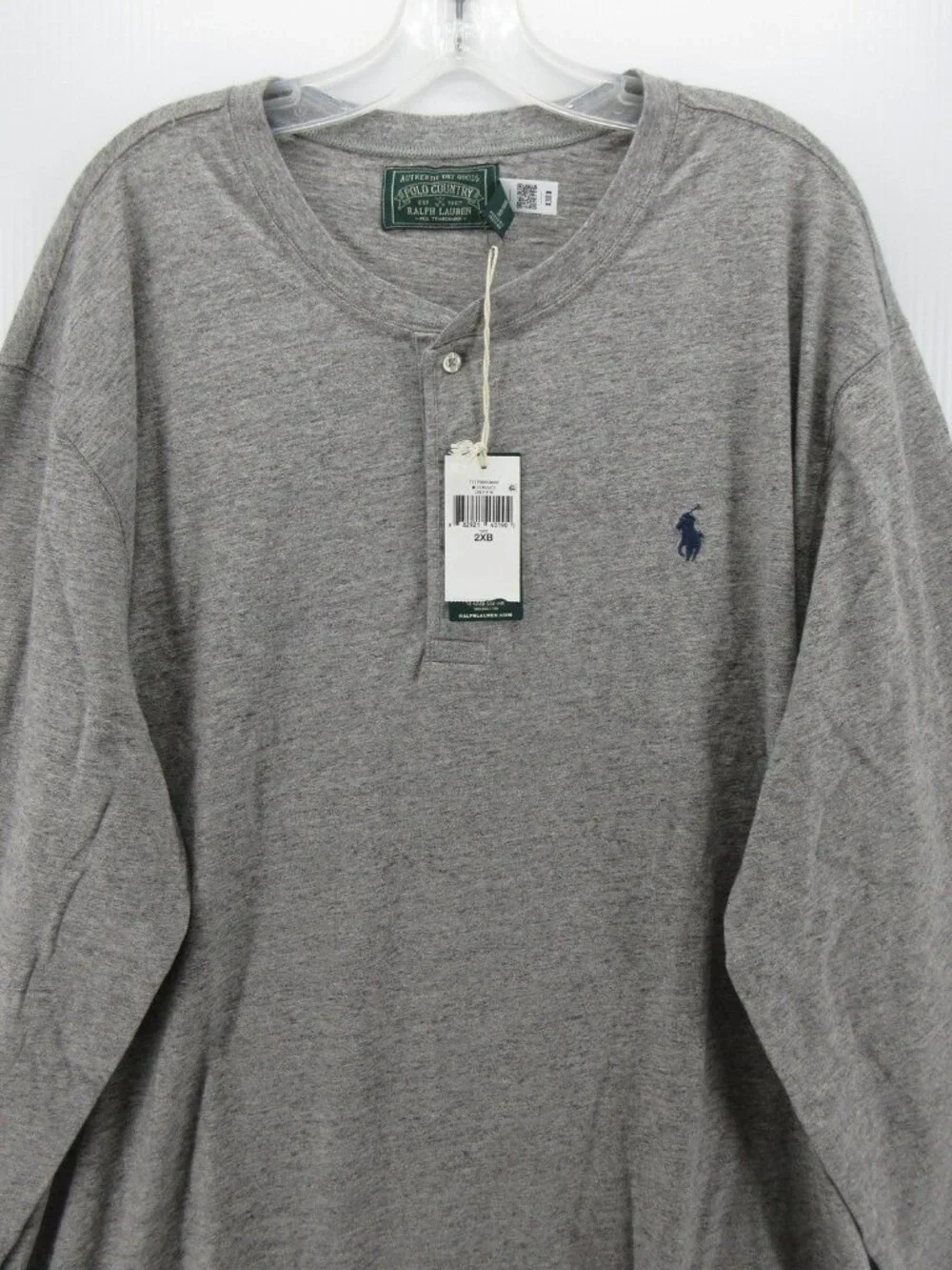 Polo Country Ralph Lauren Shirt 2XB Big Henley Pullover Pony Preppy